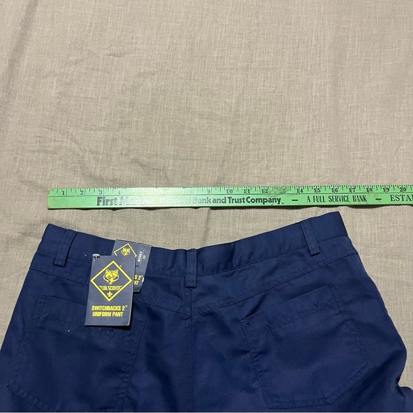 NWT Boy Scouts America Blue Cargo Pants Zip off Switchback Uniform Pant Size 32 - Picture 8 of 9
